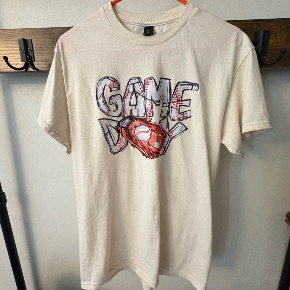 Gildan Cream Game Day Tee